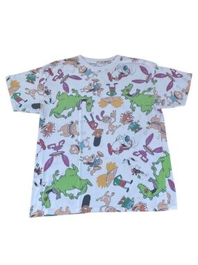 Nickelodeon Nicktoons 90s Cartoon Graphic T-Shirt Unisex Size S Vintage Style
